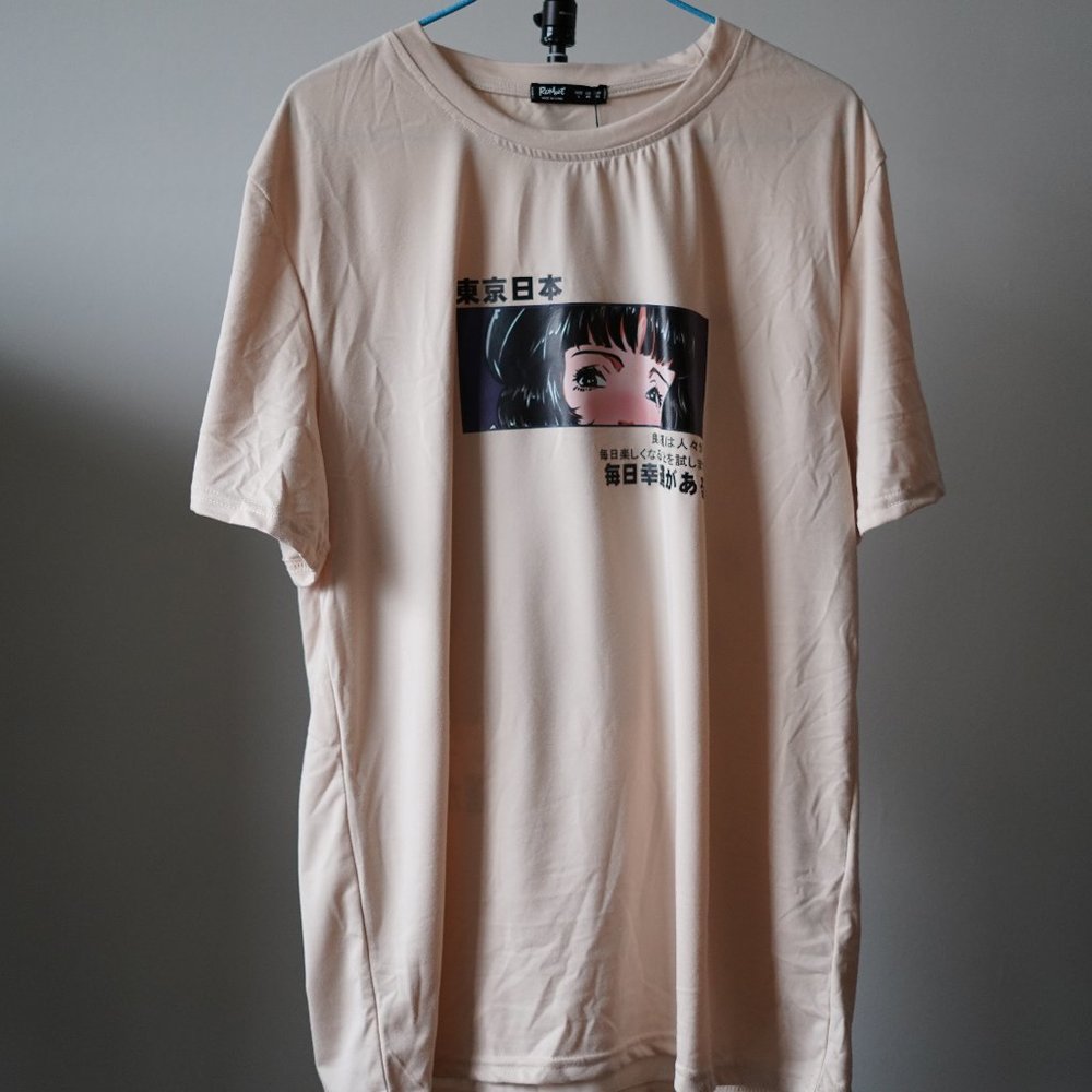 Oversized Japanese Graphic T-Shirt